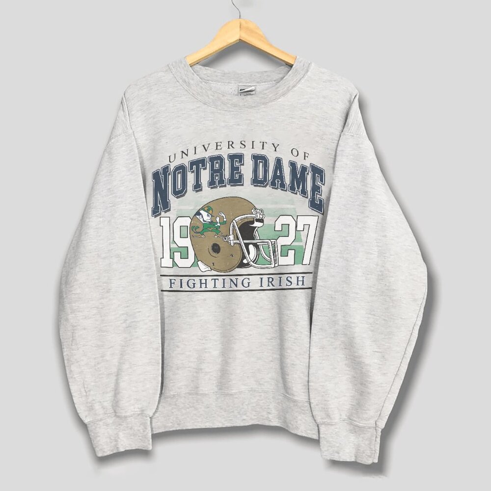 Vintage University of Notre Dame Sweatshirt, Notre Dame Fighting Irish Shirt Tee